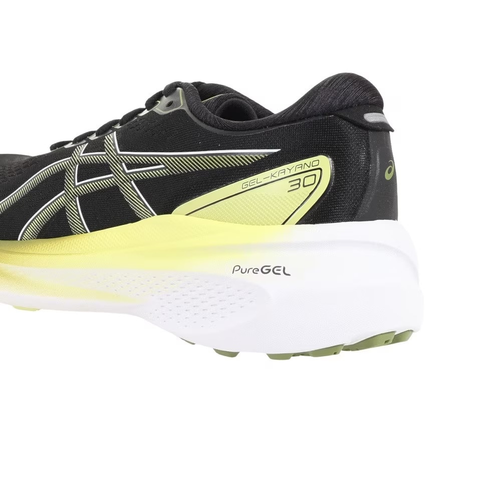 アシックス（ASICS）（メンズ）ランニング シューズ ゲル カヤノ 30 EXWIDE ブラック イエロー 1011B690.003 スニーカー ジョグ マラソン 安定性 クッション性