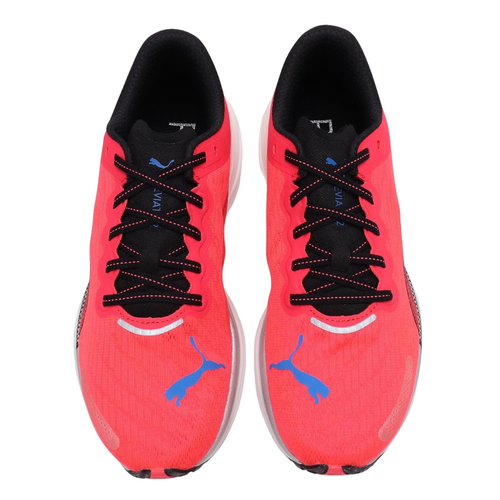 プーマ（PUMA）（メンズ）ランニング シューズ ディヴィエイト ニトロ 2 レッド 37680714 スニーカー トレーニング クッション性 厚底 軽量