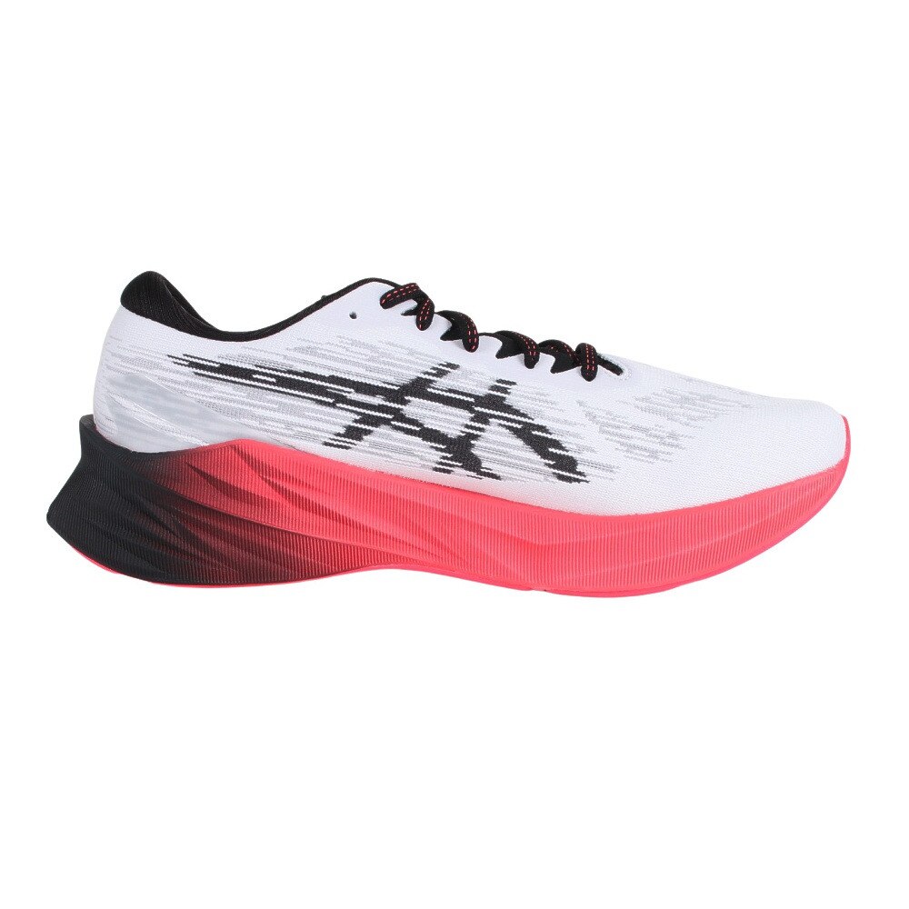 アシックス（ASICS）（メンズ）ランニングシューズ ノヴァブラスト 3 WIDE ホワイト ブラック 1011B459.104 スニーカー スポーツ ジョグ クッション性 反発性