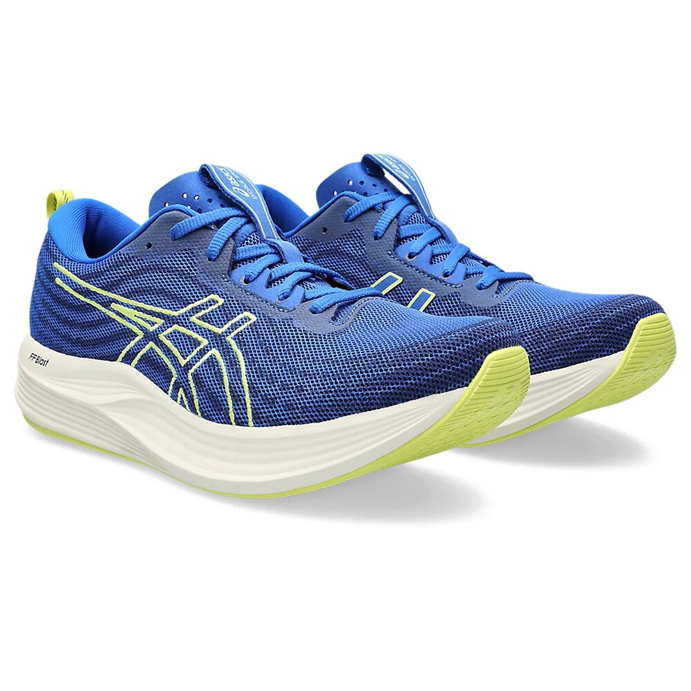 アシックス（ASICS）（メンズ）ランニングシューズ エボライド スピード ブルー イエロー 1011B612.402 スニーカー トレーニング スポーツ 軽量 クッション性
