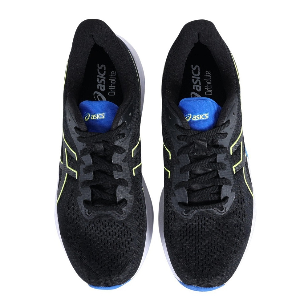 アシックス（ASICS）（メンズ）ランニングシューズ GT-1000 12 ブラック イエロー 1011B631.002 スニーカー トレーニング ジョギング ジム スポーツ 安定性