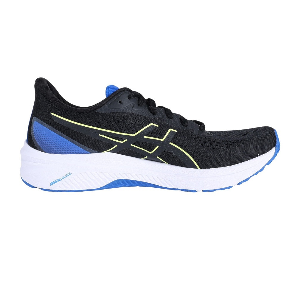 アシックス（ASICS）（メンズ）ランニングシューズ GT-1000 12 ブラック イエロー 1011B631.002 スニーカー トレーニング ジョギング ジム スポーツ 安定性