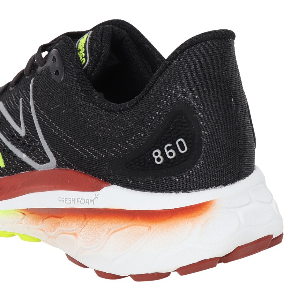 ニューバランス（new balance）（メンズ）ランニングシューズ フレッシュ フォーム X 860 v13 ブラック レッド M860M134E スニーカー ウォーク クッション性