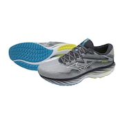 ミズノ（MIZUNO）（メンズ）ランニング シューズ ウェーブ ライダー 27 フラッシュイエロー J1GC230301 スニーカー ジョギング クッション性 安定性 反発性