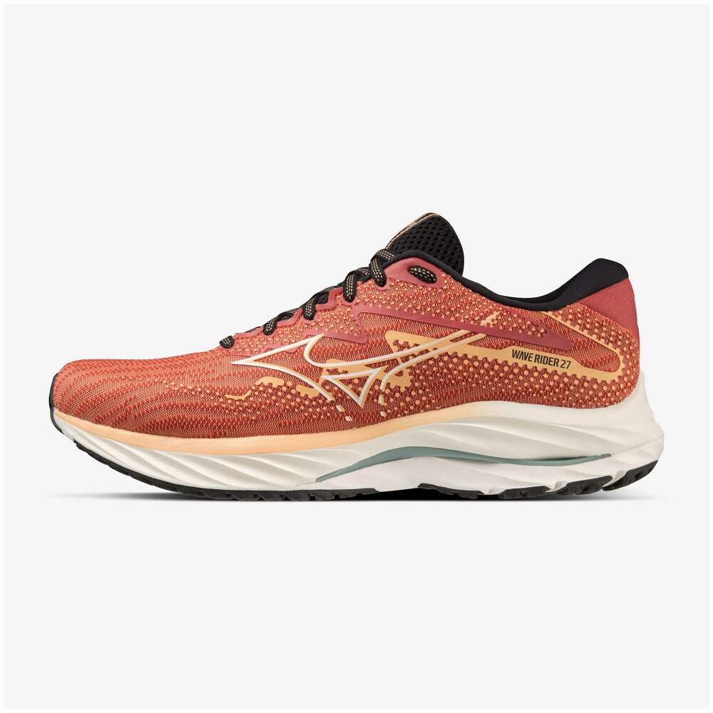 ミズノ（MIZUNO）（メンズ）ランニング シューズ ウェーブ ライダー 27 エンジ J1GC230307 スニーカー ジョギング クッション性 安定性 反発性