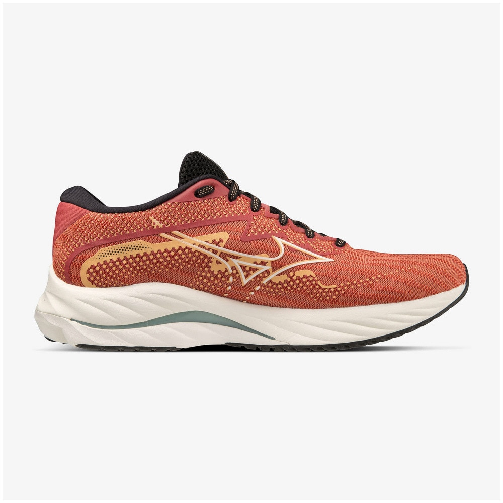 ミズノ（MIZUNO）（メンズ）ランニング シューズ ウェーブ ライダー 27 エンジ J1GC230307 スニーカー ジョギング クッション性 安定性 反発性