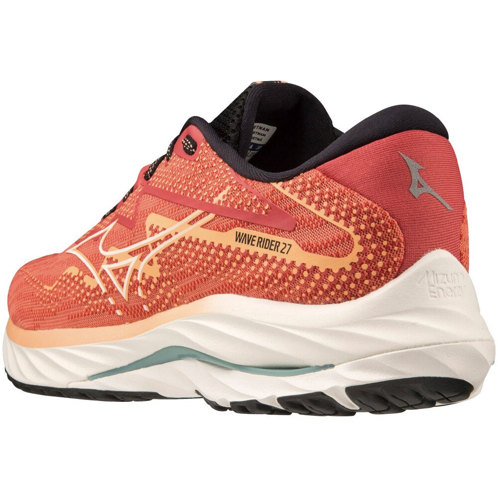 ミズノ（MIZUNO）（メンズ）ランニング シューズ ウェーブ ライダー 27 エンジ J1GC230307 スニーカー ジョギング クッション性 安定性 反発性