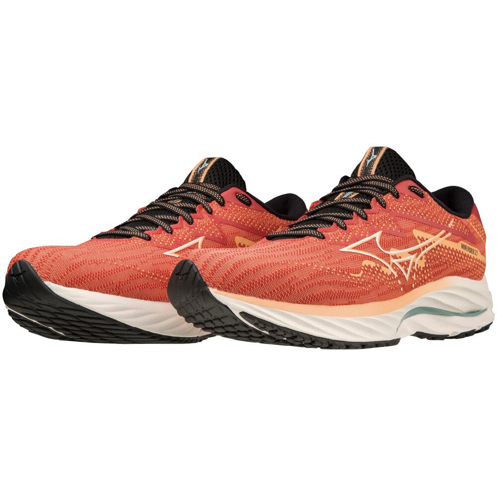 ミズノ（MIZUNO）（メンズ）ランニング シューズ ウェーブ ライダー 27 エンジ J1GC230307 スニーカー ジョギング クッション性 安定性 反発性