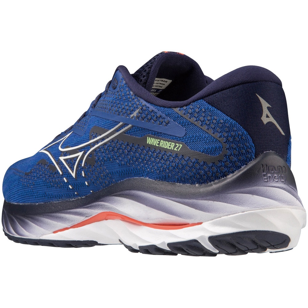 ミズノ（MIZUNO）（メンズ）ランニング シューズ ウェーブ ライダー 27 SW ブルー J1GC230405 スニーカー ジョギング クッション性 安定性 反発性