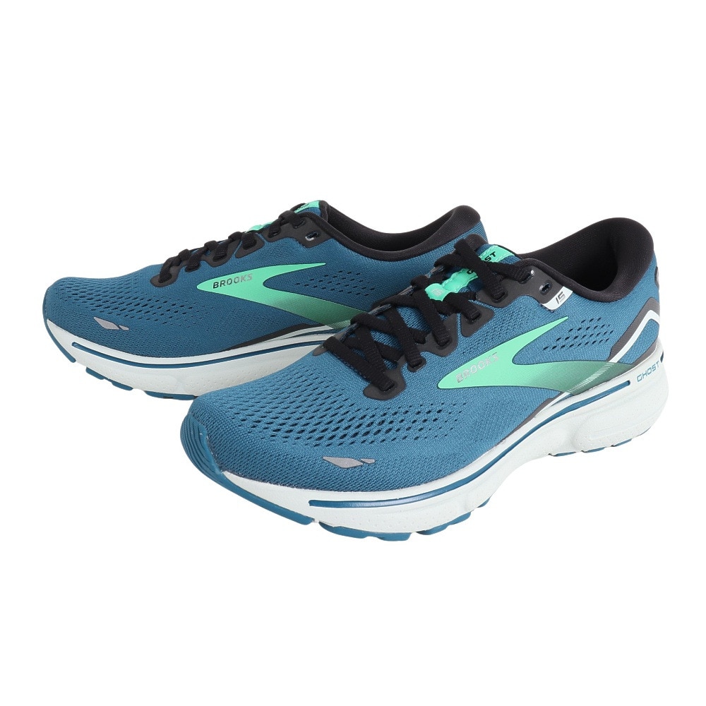 ブルックス（BROOKS）（メンズ）ランニングシューズ ジョギングシューズ ゴースト15 BRM3933 BLU/G