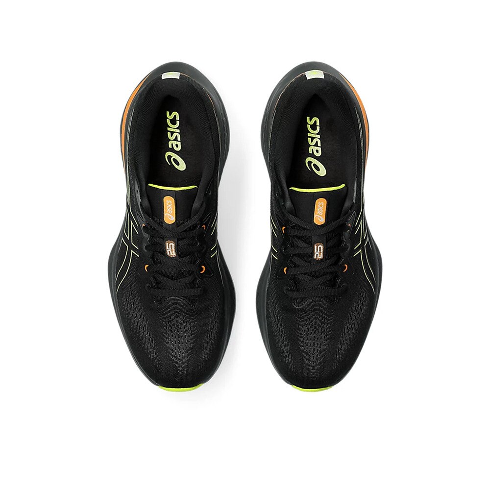 アシックス（ASICS）（メンズ）ランニング シューズ ゲル キュムラス 25 GTX ブラック グリーン 1011B683.001 スニーカー ジョギング トレーニング 防水 