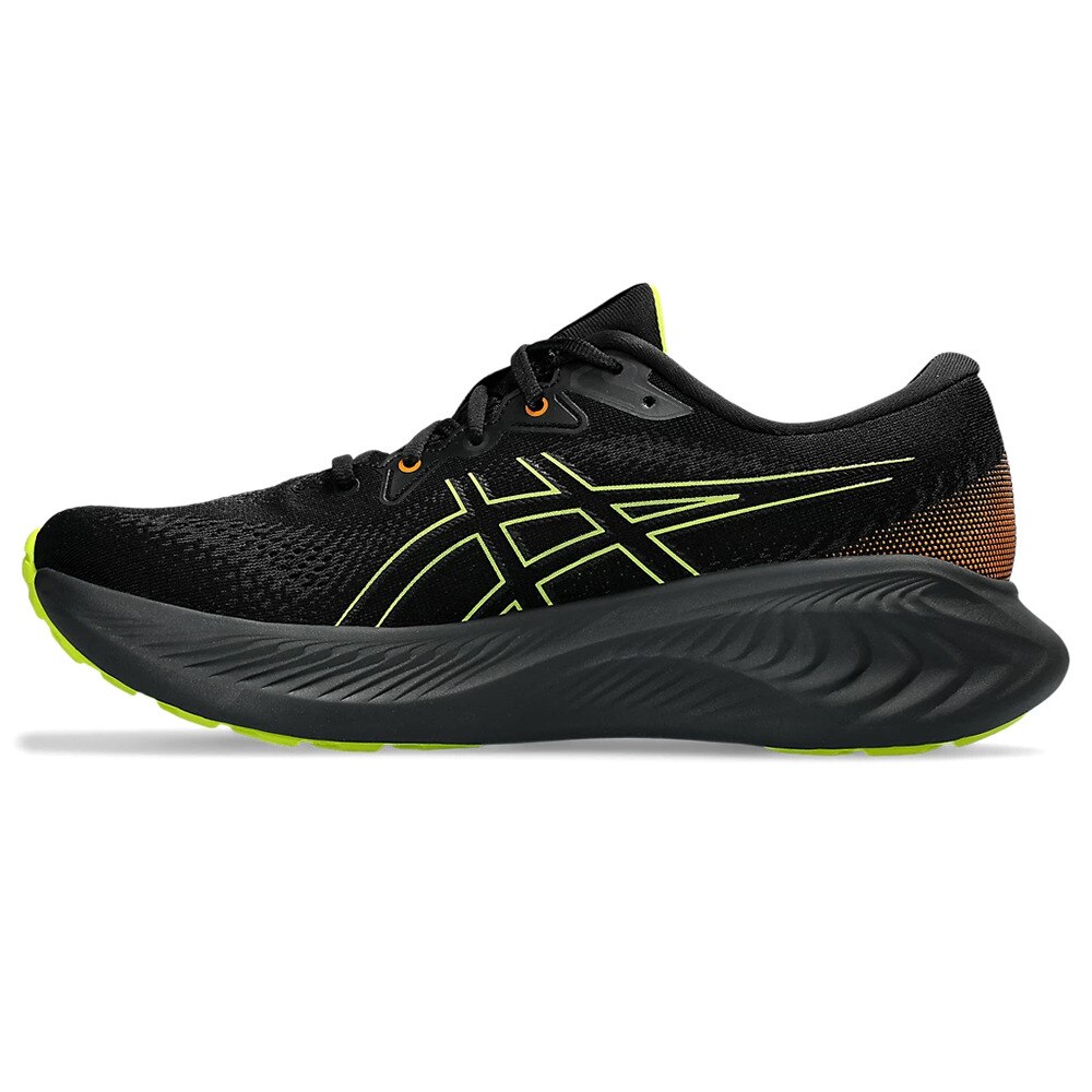 アシックス（ASICS）（メンズ）ランニング シューズ ゲル キュムラス 25 GTX ブラック グリーン 1011B683.001 スニーカー ジョギング トレーニング 防水 