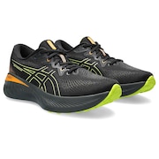 (メンズ)ランニング シューズ ゲル キュムラス 25 GTX ブラック グリーン 1011B683.001 スニーカー ジョギング トレーニング 防水