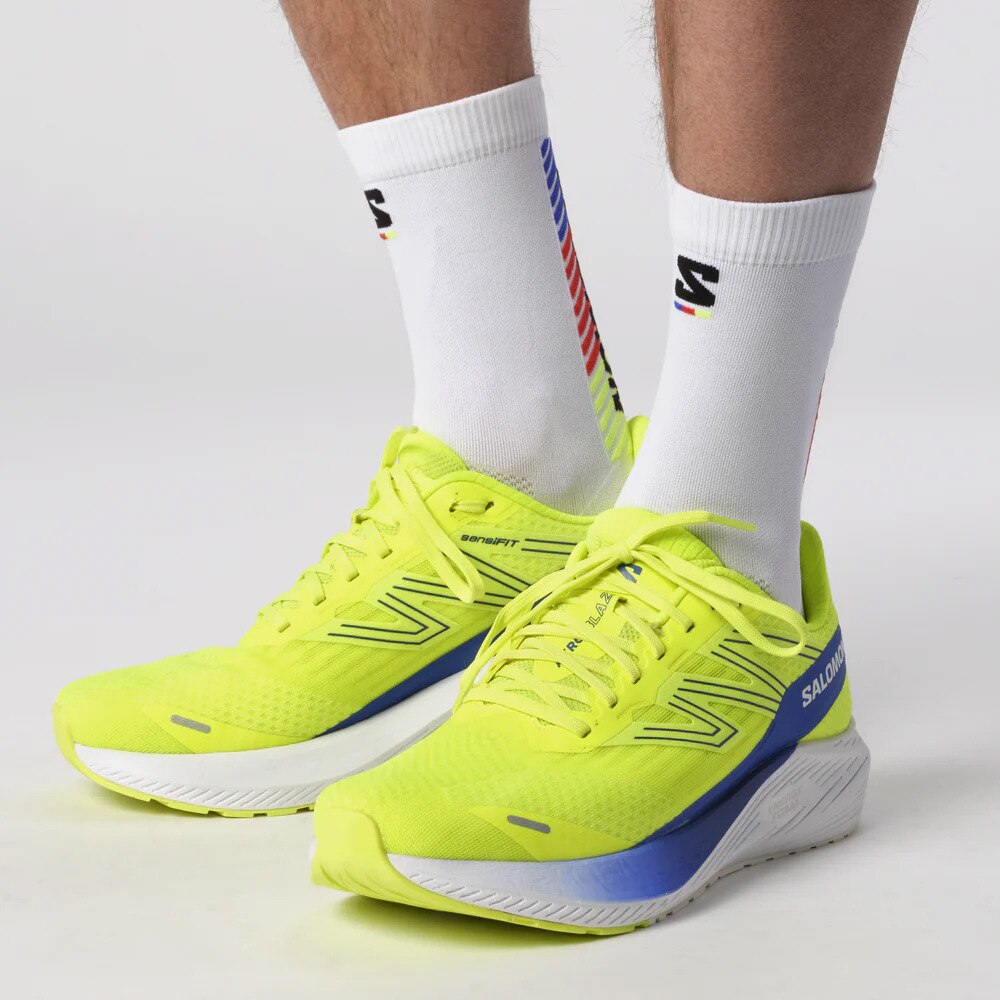 サロモン（SALOMON）（メンズ）ランニングシューズ エアロブレイズ イエロー L47382000 スニーカー ジョギング トレーニング スポーツ シューズ