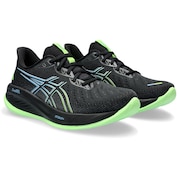 (メンズ)ランニングシューズ ゲル キュムラス26 ブラック グリーン 1011B792.001 スニーカー ジョギング クッション性