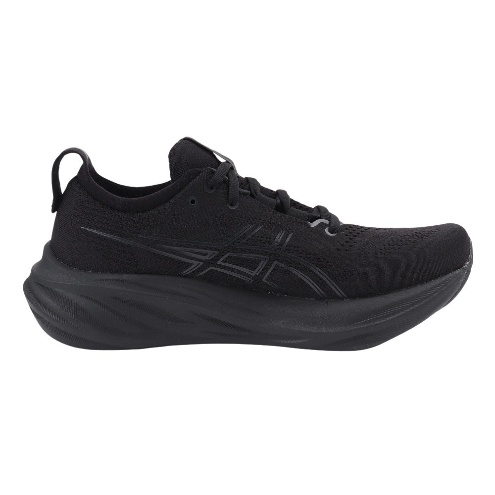 アシックス（ASICS）（メンズ）ランニングシューズ ゲルニンバス 26 ブラック 1011B794.002 軽量 初心者 クッション性 厚底 2E