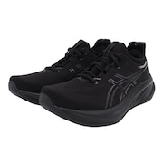 (メンズ)ランニングシューズ ゲルニンバス 26 ブラック 1011B794.002 軽量 初心者 クッション性 厚底 2E