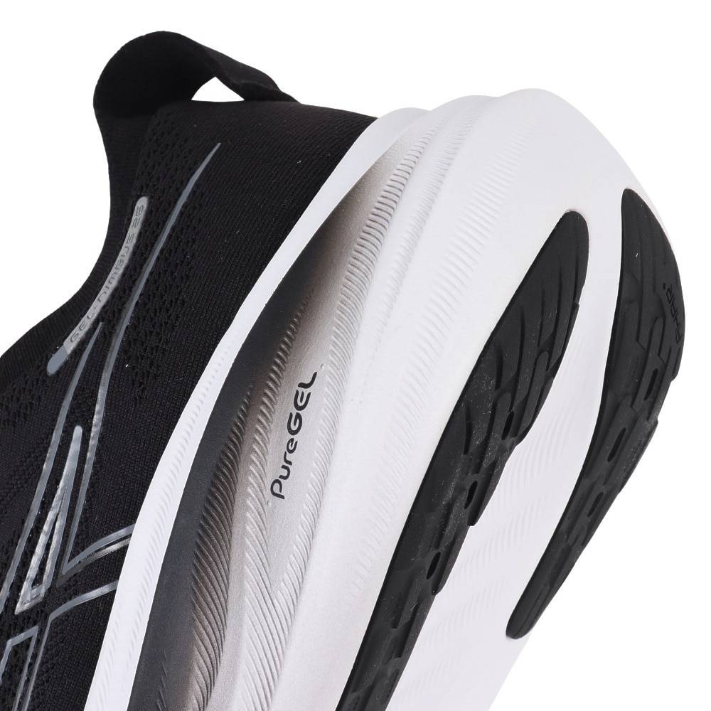 アシックス（ASICS）（メンズ）ランニングシューズ ゲルニンバス26エクストラワイド ブラックグレー 1011B796.001 スニーカー トレーニング 軽量 クッション性