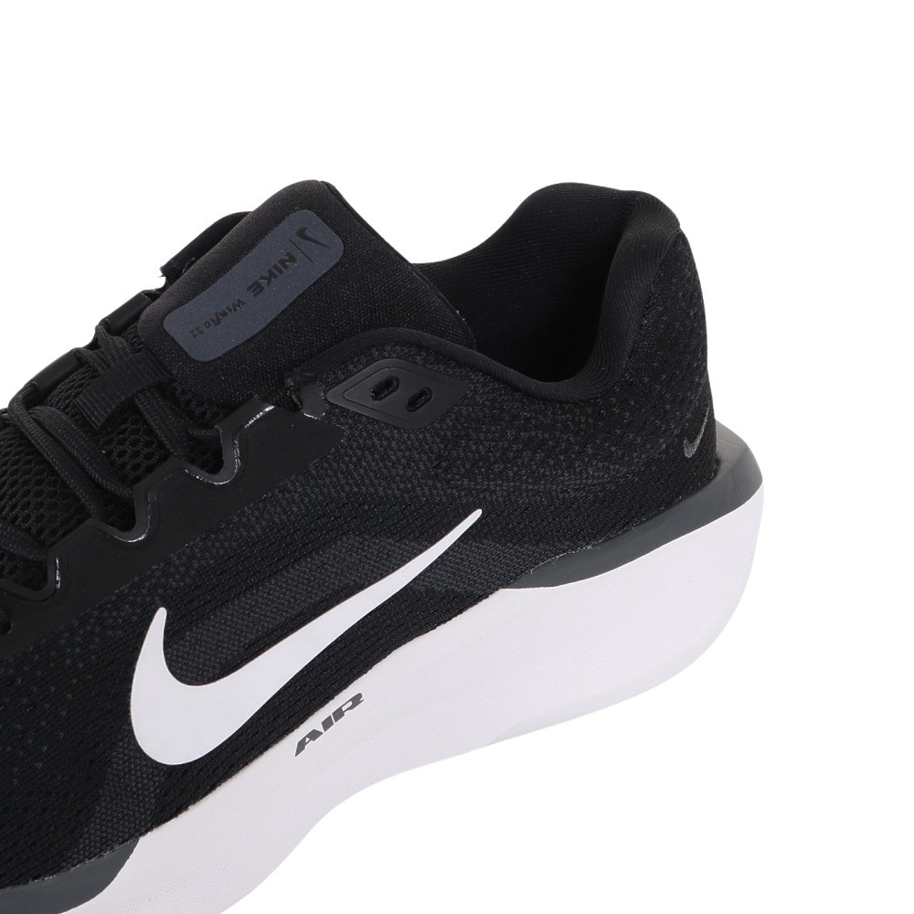 ナイキ（NIKE）（メンズ）ランニングシューズ ウィンフロー 11 FJ9509-001 黒 AIR WINFLO 11 通気性