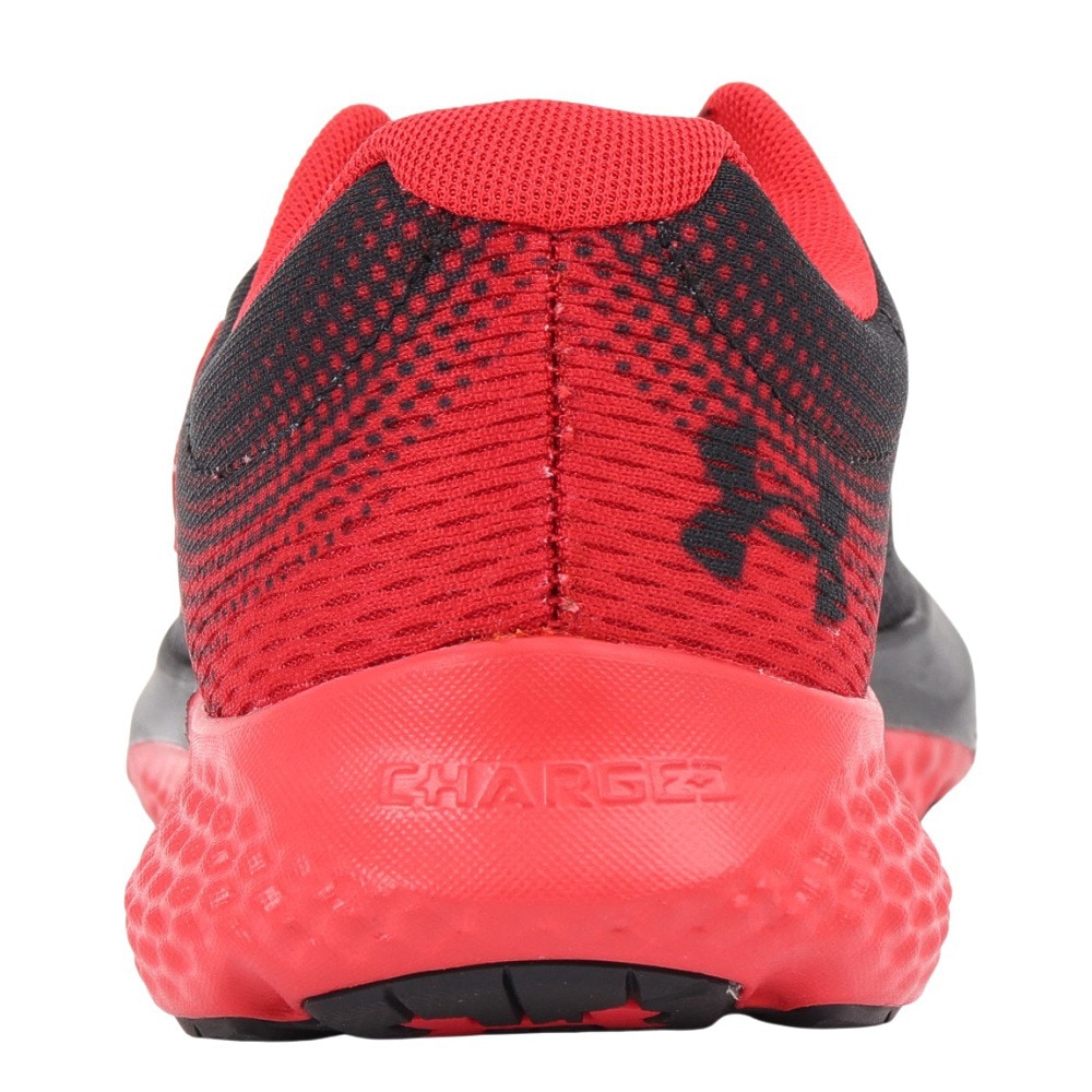 アンダーアーマー（UNDER ARMOUR）（メンズ）ランニングシューズ チャージドローグ4 ブラック レッド 3026998 003 スニーカー ジョギング クッション性 軽量