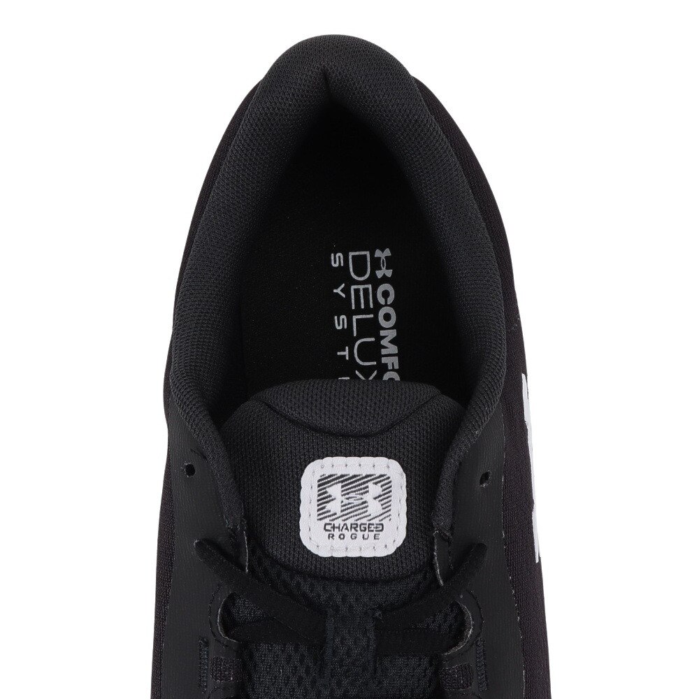アンダーアーマー（UNDER ARMOUR）（メンズ）ランニングシューズ チャージドローグ4エクストラワイド ブラック 3027004 001 スニーカー ジョグ クッション性