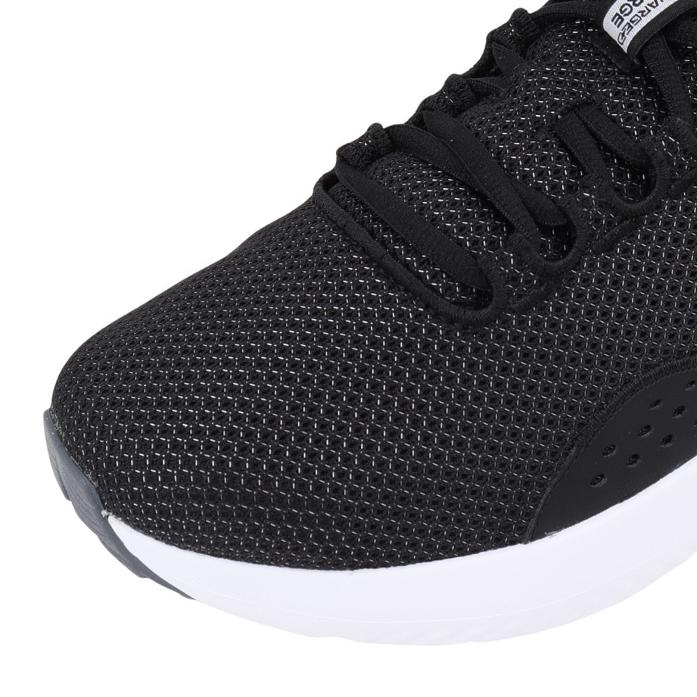アンダーアーマー（UNDER ARMOUR）（メンズ）ランニングシューズ チャージドサージ4エクストラワイド ブラック ホワイト 3028249 002 スニーカー クッション性