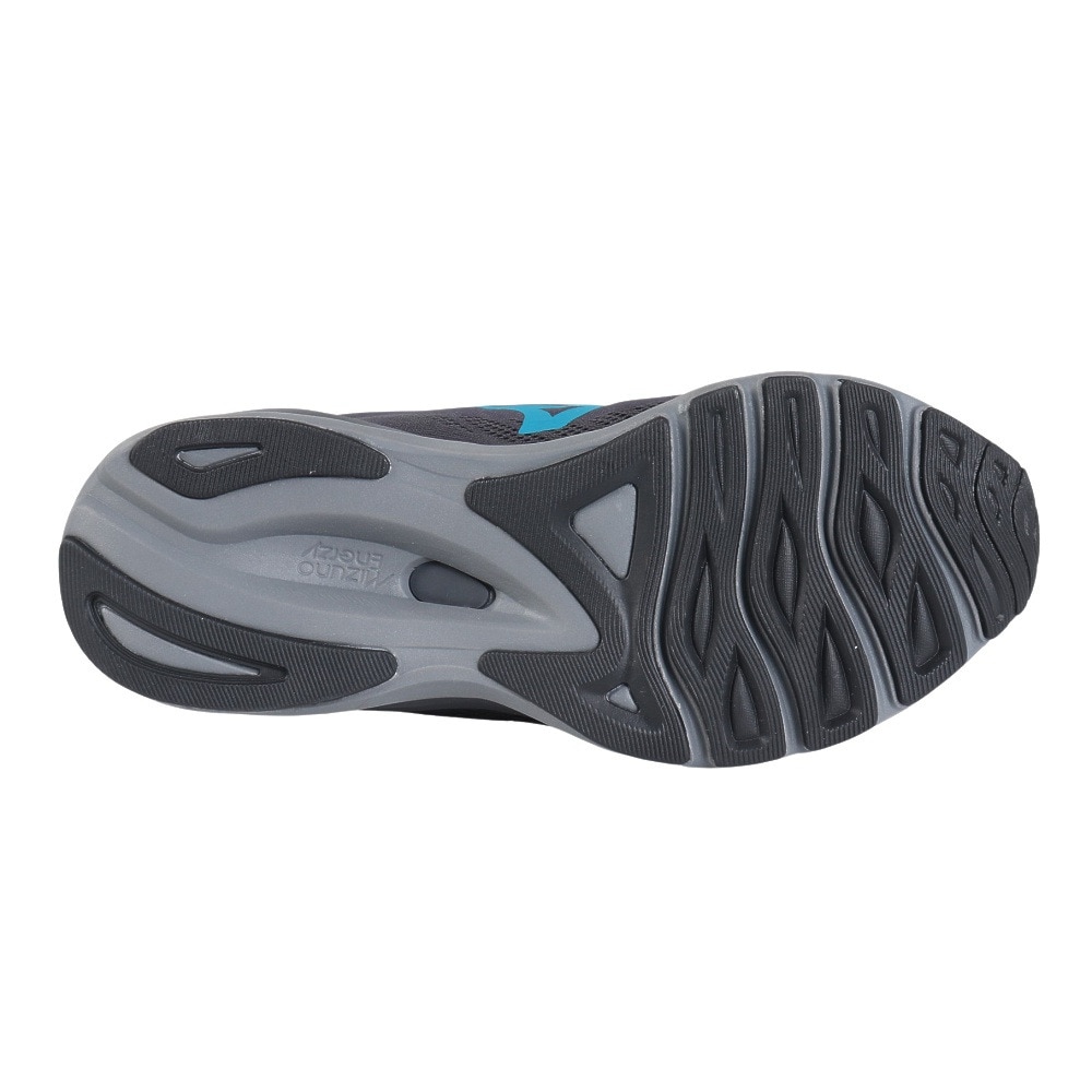 ミズノ（MIZUNO）（メンズ）ランニングシューズ ウエーブセレンGTX ブラック ブルー J1GC246001 スニーカー ジョギングシューズ 防水性 クッション性 安定性