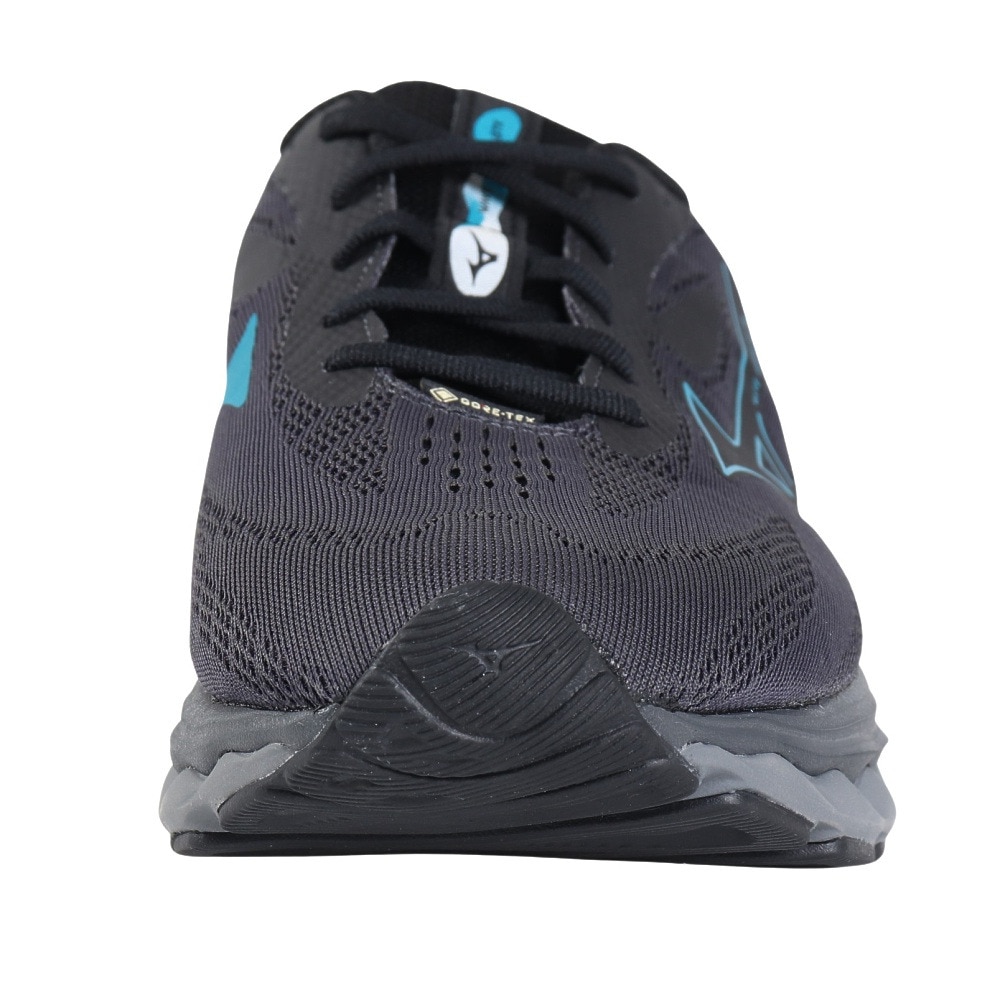 ミズノ（MIZUNO）（メンズ）ランニングシューズ ウエーブセレンGTX ブラック ブルー J1GC246001 スニーカー ジョギングシューズ 防水性 クッション性 安定性