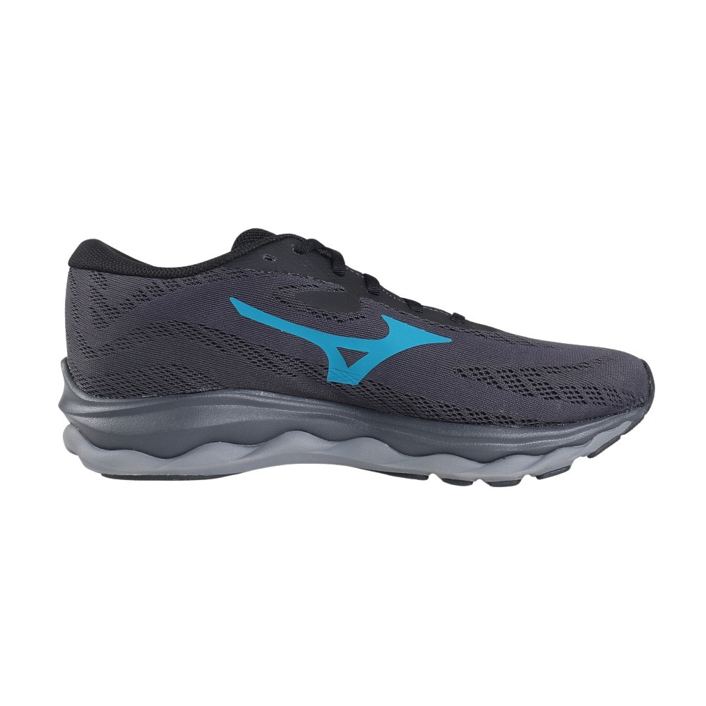 ミズノ（MIZUNO）（メンズ）ランニングシューズ ウエーブセレンGTX ブラック ブルー J1GC246001 スニーカー ジョギングシューズ 防水性 クッション性 安定性