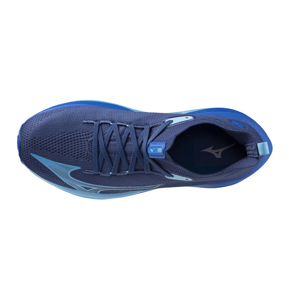 ミズノ（MIZUNO）（メンズ）ランニングシューズ ミズノネオビスタ ネイビー ブルー J1GC243401 スニーカー ジョギング 反発性 軽量 厚底