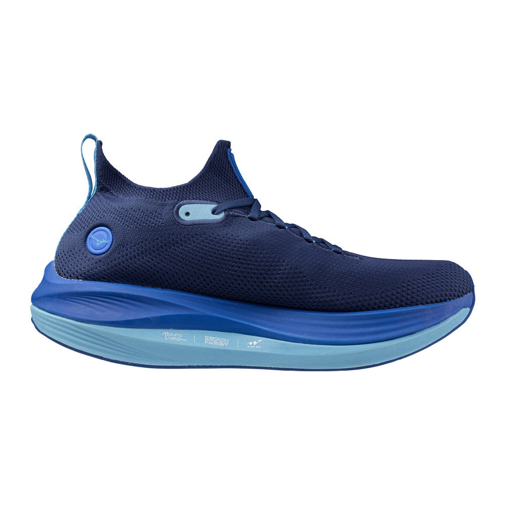ミズノ（MIZUNO）（メンズ）ランニングシューズ ミズノネオビスタ ネイビー ブルー J1GC243401 スニーカー ジョギング 反発性 軽量 厚底