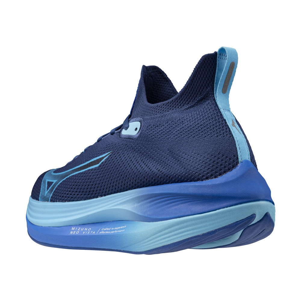 ミズノ（MIZUNO）（メンズ）ランニングシューズ ミズノネオビスタ ネイビー ブルー J1GC243401 スニーカー ジョギング 反発性 軽量 厚底
