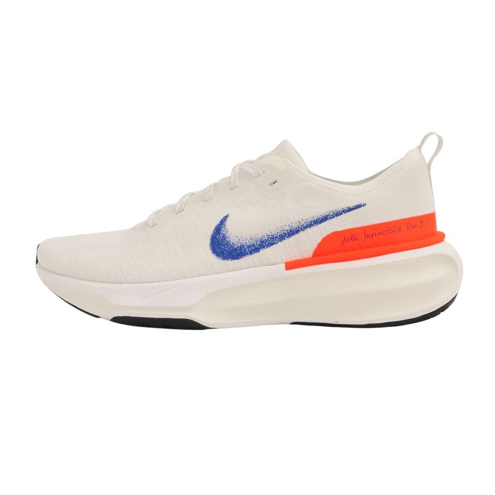 ナイキ（NIKE）（メンズ）ランニングシューズ T1 ズームX インヴィンシブルRN3 FP ホワイト ブルー HJ6653-900 スニーカー ジョギング トレーニング 軽量★★★
