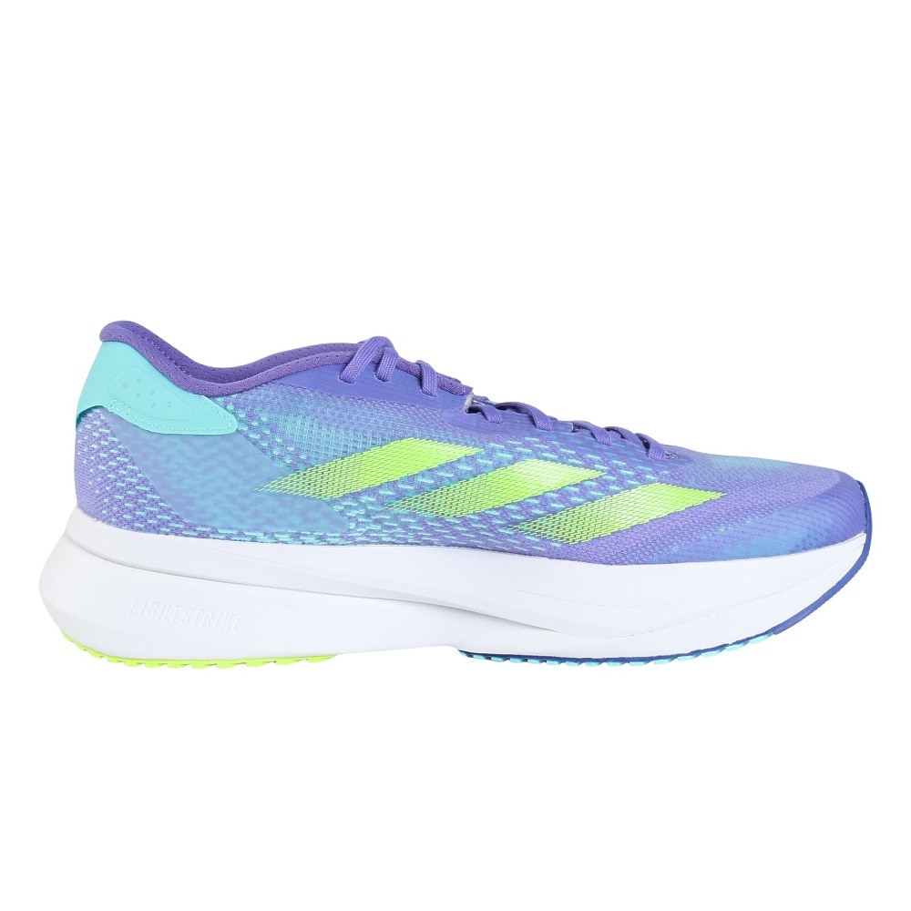 アディダス（adidas）（メンズ）ランニングシューズ アディゼロSl2 ブルー IE3396 スニーカー 軽量 トレーニング リサイクル素材　