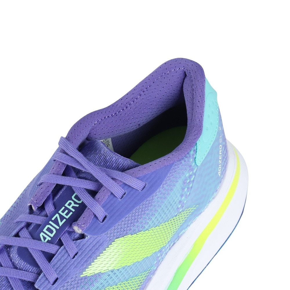 アディダス（adidas）（メンズ）ランニングシューズ アディゼロSl2 ブルー IE3396 スニーカー 軽量 トレーニング リサイクル素材　