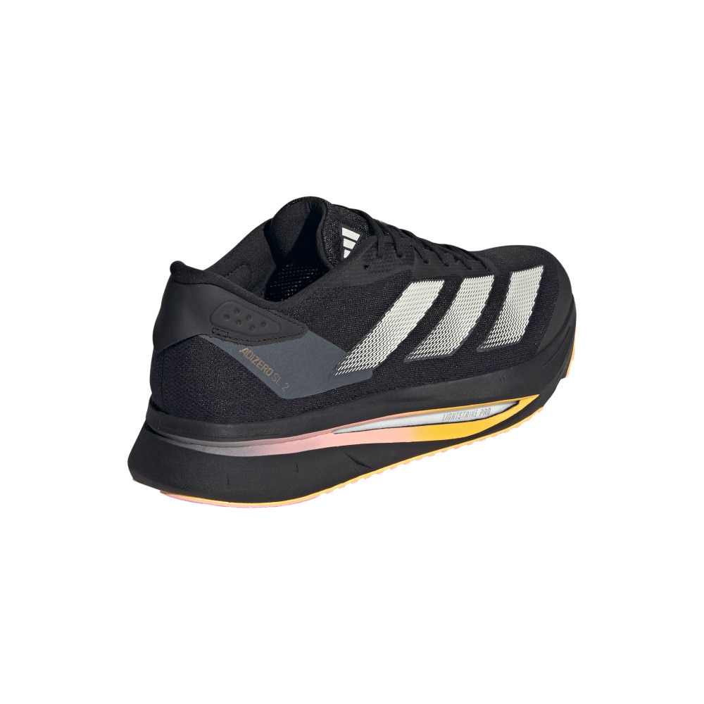 アディダス（adidas）（メンズ）ランニングシューズ アディゼロ SL2 ブラック IF1157 スニーカー ジョギング クッション性 軽量 部活 マラソン