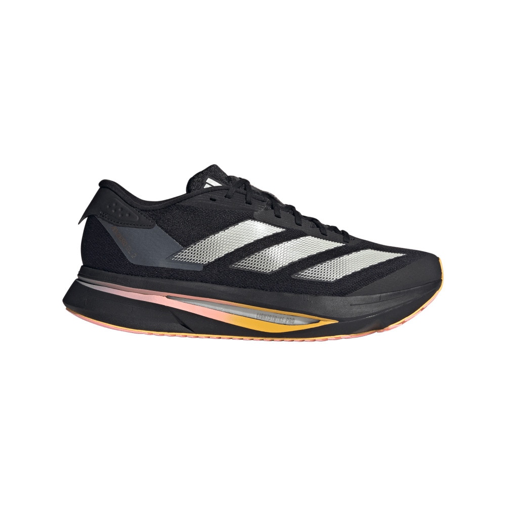 アディダス（adidas）（メンズ）ランニングシューズ アディゼロ SL2 ブラック IF1157 スニーカー ジョギング クッション性 軽量 部活 マラソン