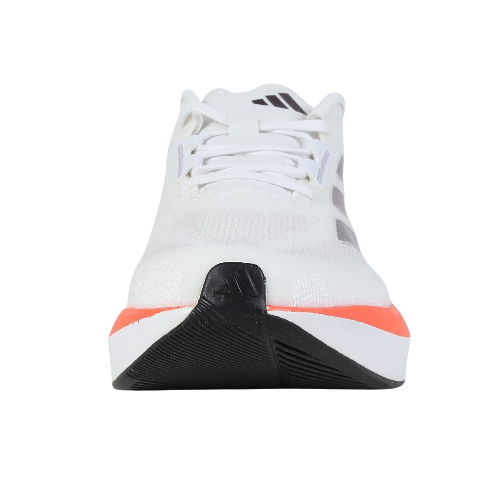 アディダス（adidas）（メンズ）ランニングシューズ アディゼロデュラモスピード ホワイト IF1205 スニーカー ジョギング 安定性 軽量 反発力 通気性