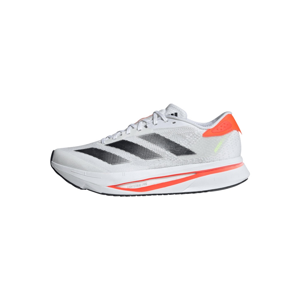 アディダス（adidas）（メンズ）ランニングシューズ アディゼロ SL2 ホワイト IF6745 スニーカー ジョギング クッション性 軽量 部活 マラソン
