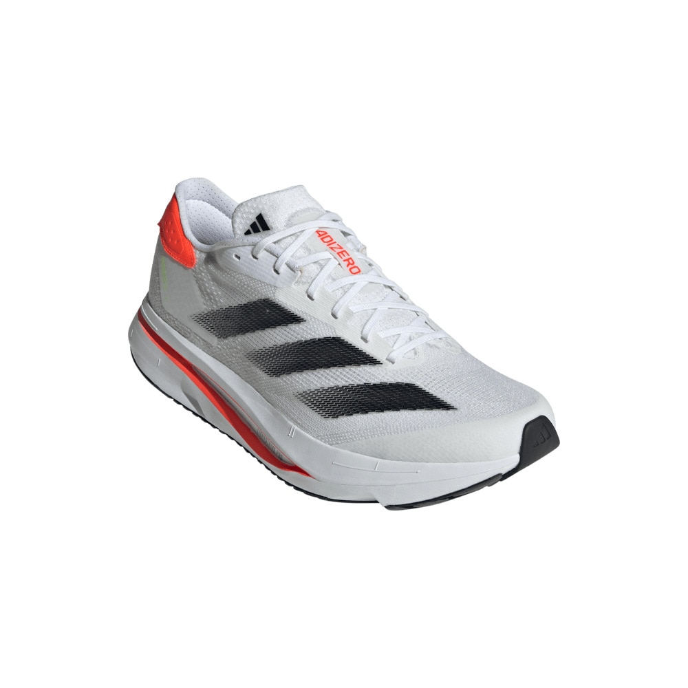 アディダス（adidas）（メンズ）ランニングシューズ アディゼロ SL2 ホワイト IF6745 スニーカー ジョギング クッション性 軽量 部活 マラソン