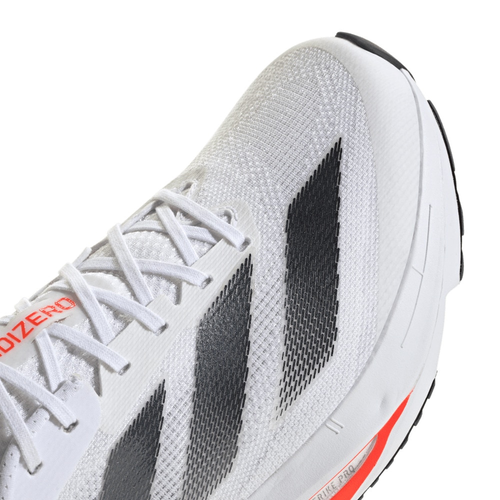 アディダス（adidas）（メンズ）ランニングシューズ アディゼロ SL2 ホワイト IF6745 スニーカー ジョギング クッション性 軽量 部活 マラソン
