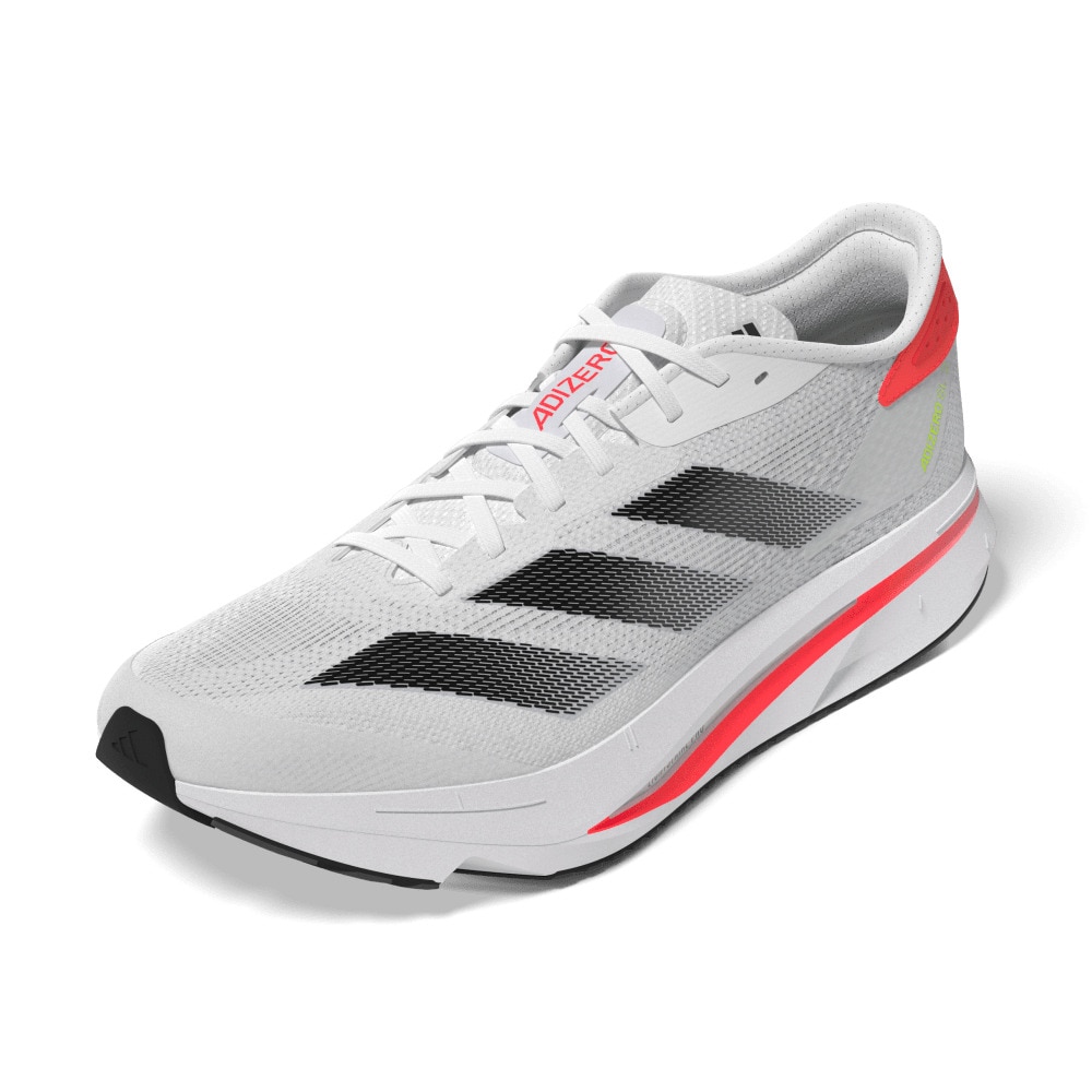 アディダス（adidas）（メンズ）ランニングシューズ アディゼロ SL2 ホワイト IF6745 スニーカー ジョギング クッション性 軽量 部活 マラソン