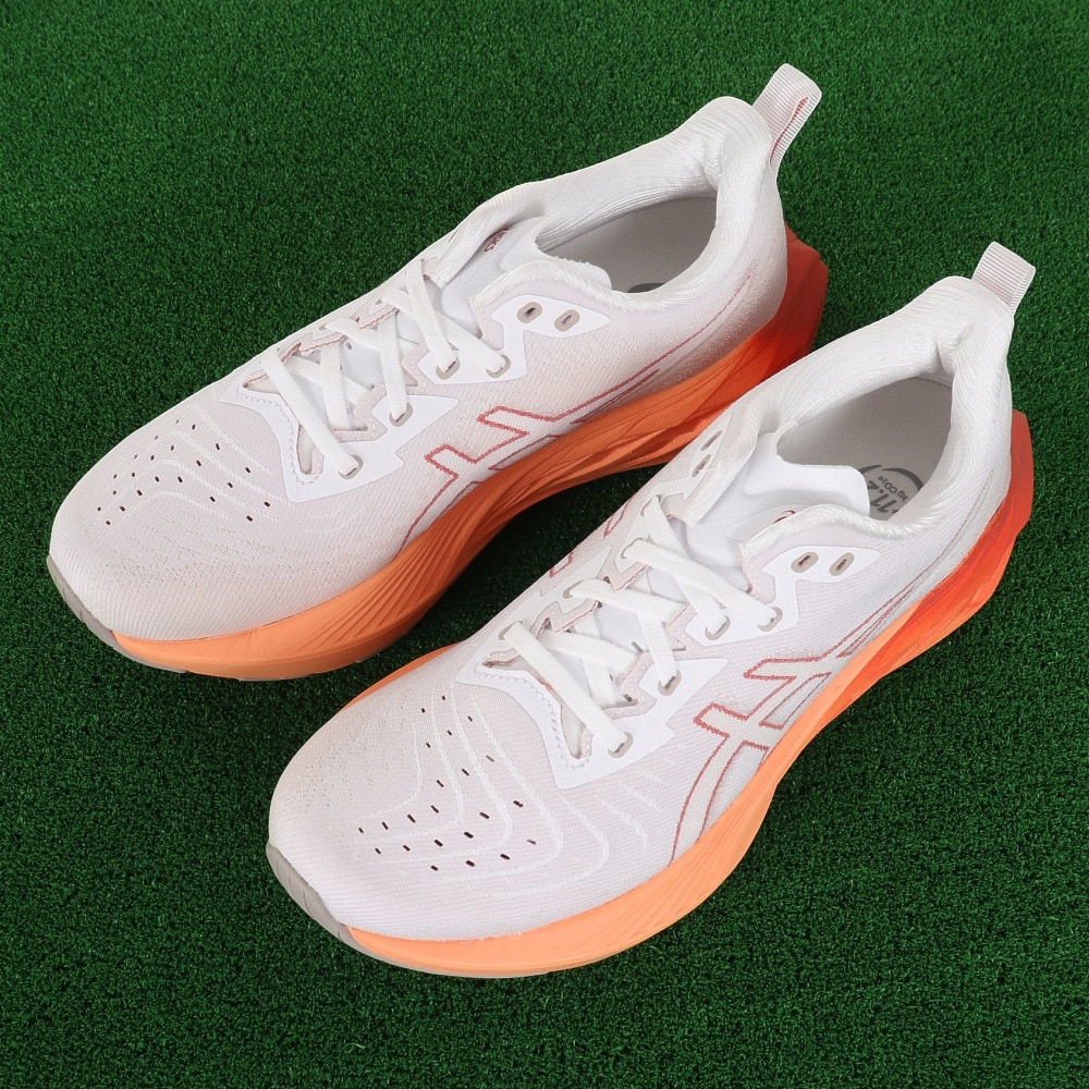 アシックス（ASICS）（メンズ）ランニングシューズ ノヴァブラスト4 ホワイト グレー 1011B693.103 スニーカー ジョギング トレーニング