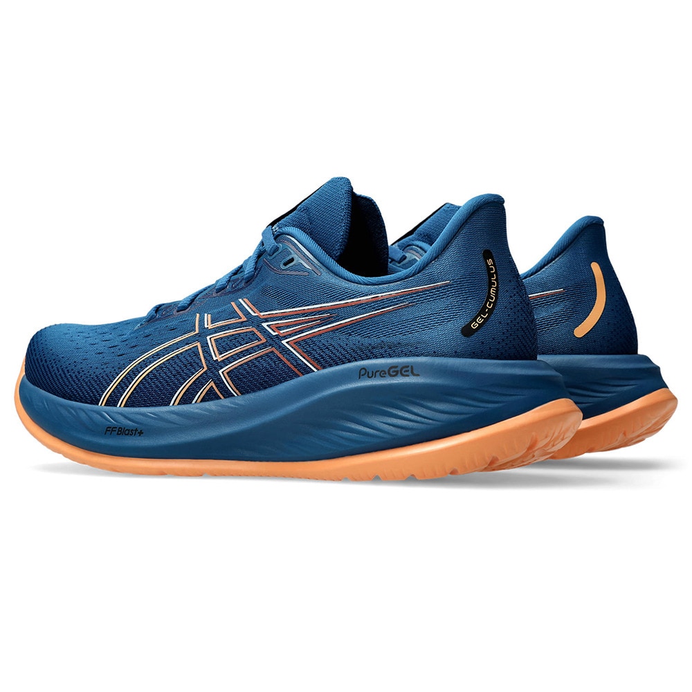 アシックス（ASICS）（メンズ）ランニングシューズ ゲルキュムラス26 ネイビー 1011B792.403 スニーカー ジョギング クッション性 軽量