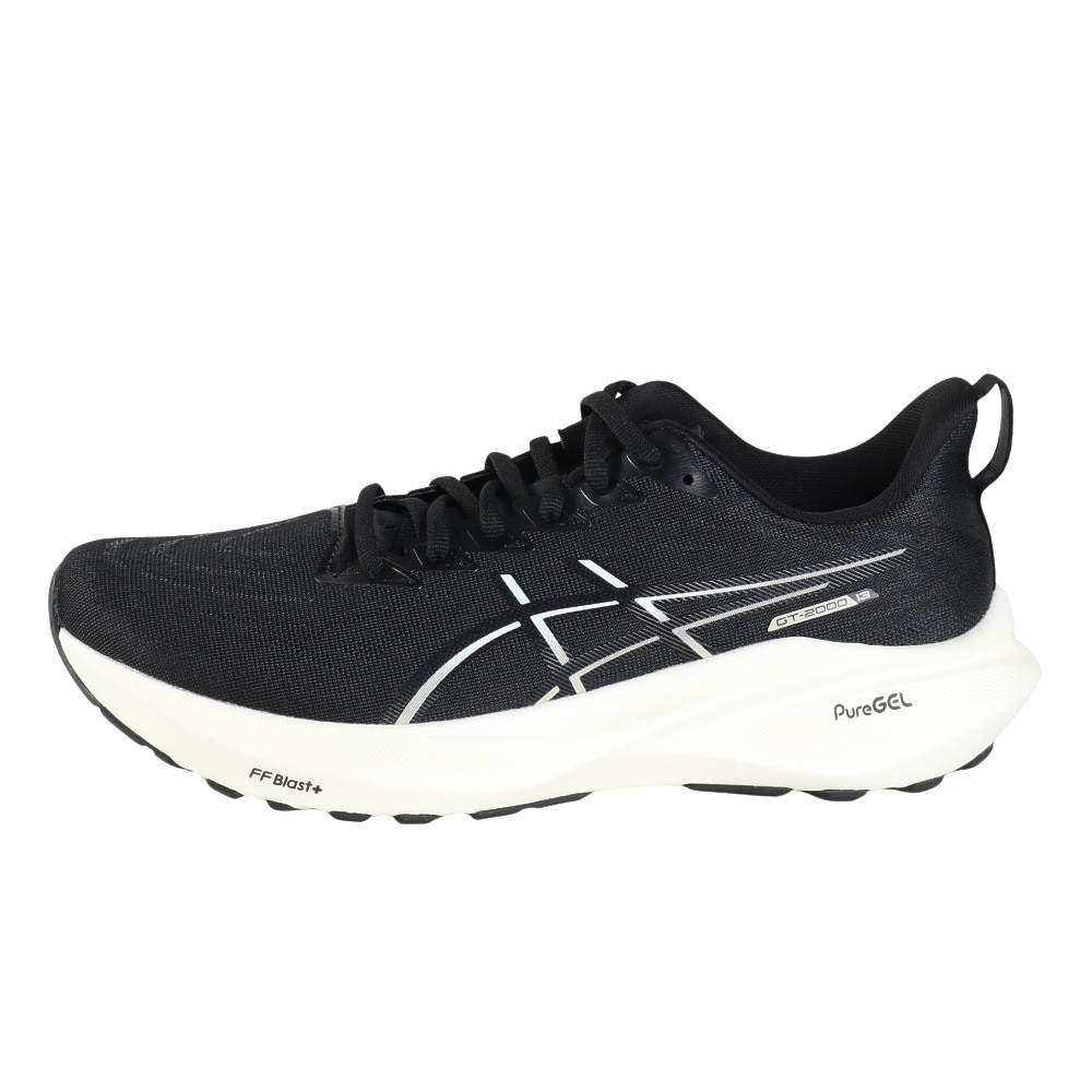 アシックス（ASICS）（メンズ）ランニングシューズ GT-2000 13 エクストラワイド ブラック ホワイト 1011B863.003 スニーカー ジョギング