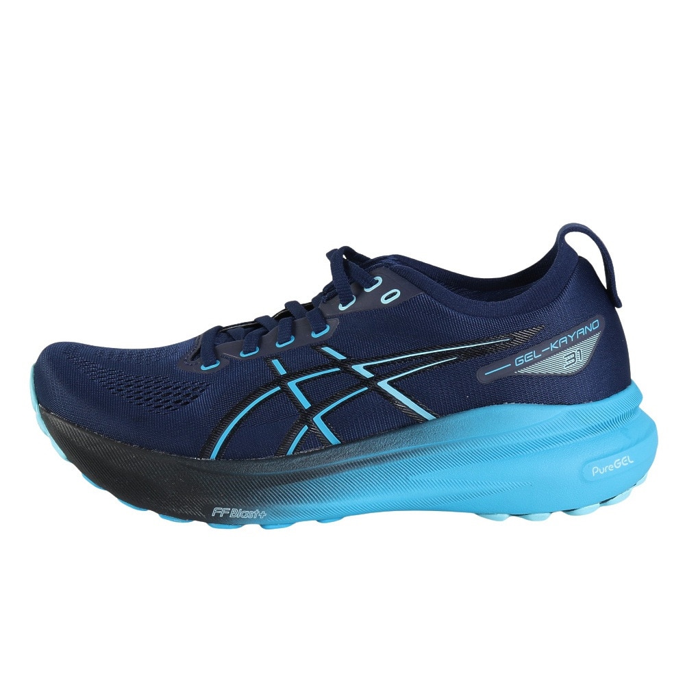 アシックス（ASICS）（メンズ）ランニングシューズ ゲルカヤノ31ワイド ブルー 1011B869.401 スニーカー ジョギング マラソン 快適 安定性
