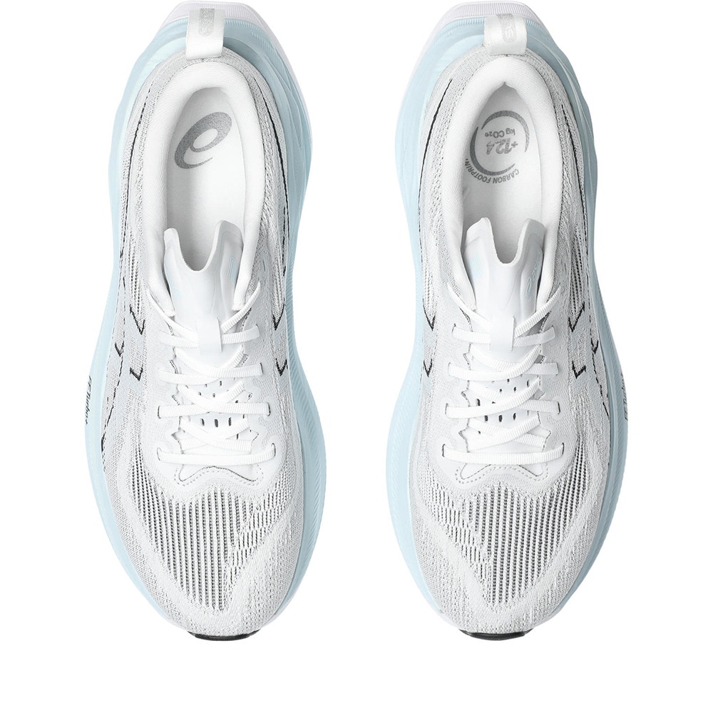 アシックス（ASICS）（メンズ、レディース）ランニングシューズ スーパーブラスト2 ホワイト グレー 1013A142.100 スニーカー トレーニング 軽量 反発性
