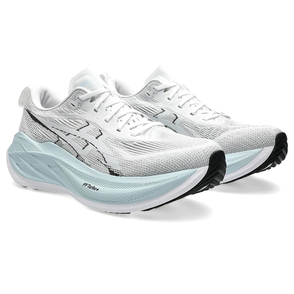 アシックス（ASICS）（メンズ、レディース）ランニングシューズ スーパーブラスト2 ホワイト グレー 1013A142.100 スニーカー トレーニング 軽量 反発性