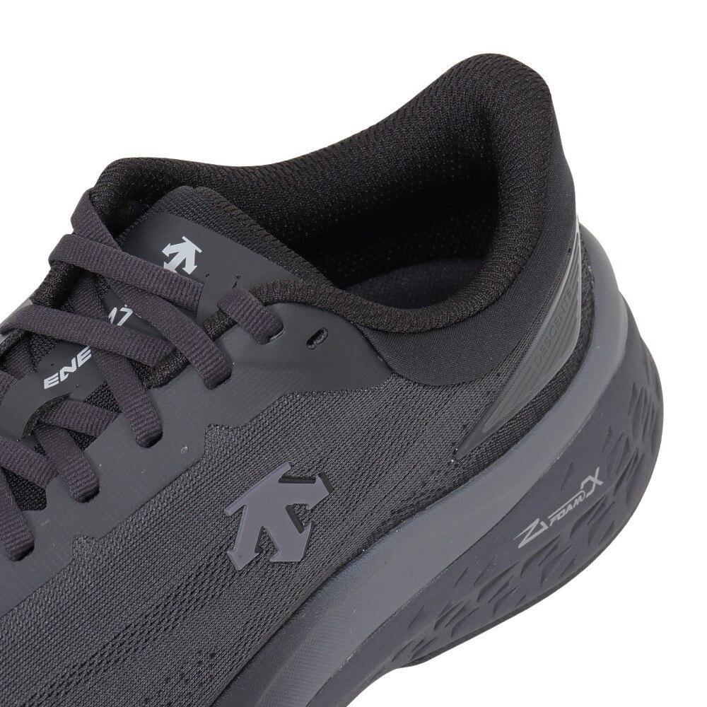デサント（DESCENTE）（メンズ）ランニングシューズ エナザイトライド ブラック SP313RRN91 BLK0 スニーカー ジョギング クッション性 反発性 安定性