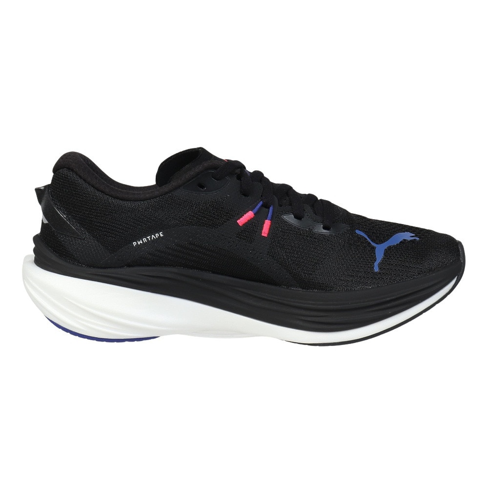 プーマ（PUMA）（メンズ）ランニングシューズ  ディヴィエイトニトロ3 ブラック 30970709 スニーカー ジョギング マラソン 安定性 通気性